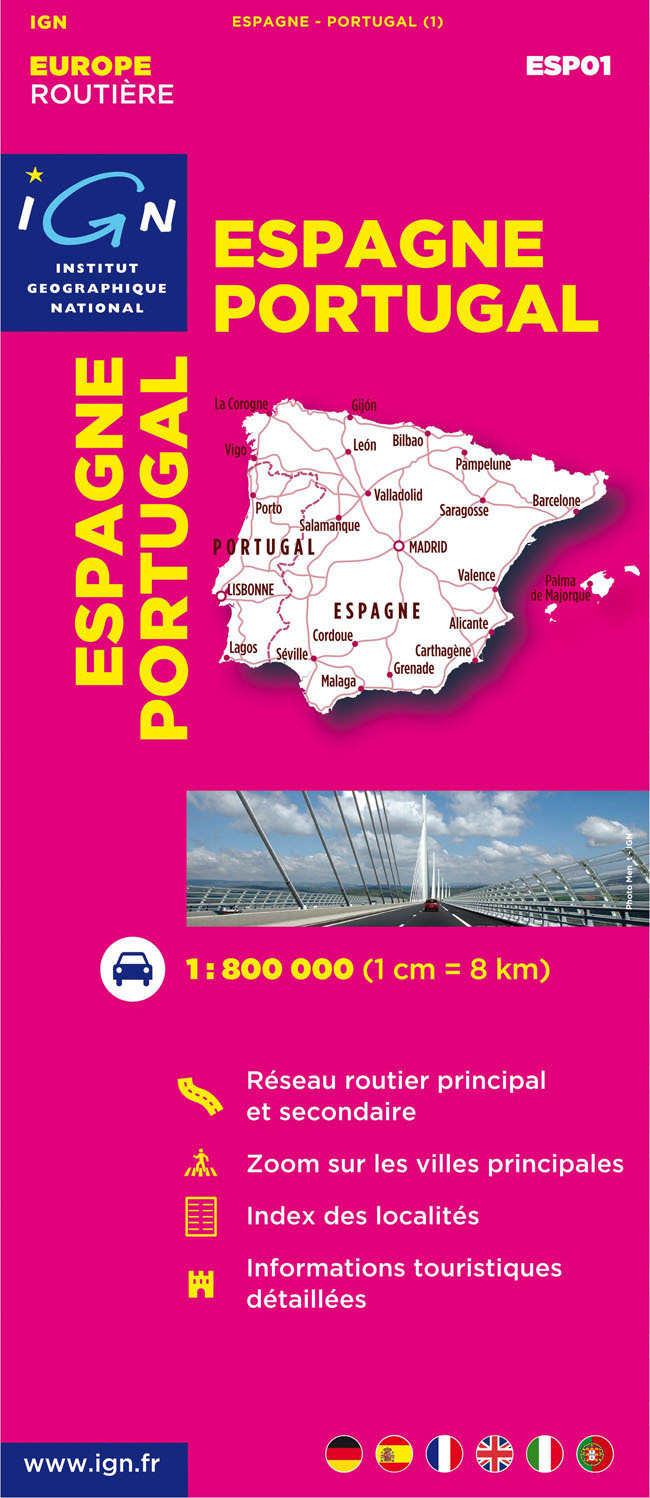 Aed Espagne/Portugal  1/800.000