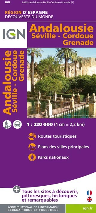 86219 Andalousie/Seville/Cordoue/Grenade  1/220.000
