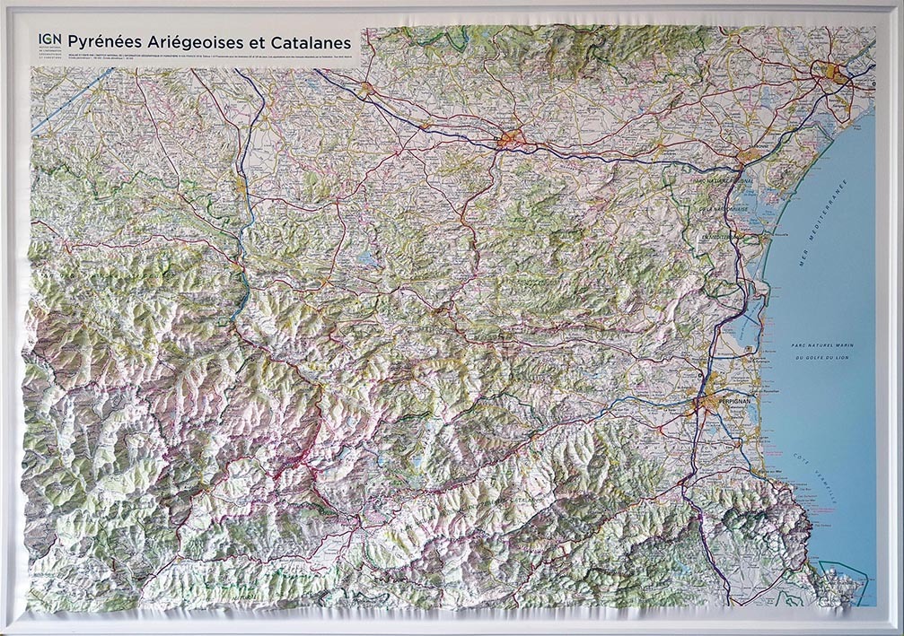 60203 Relief Pyrénées Ariégeoises Et Catalanes