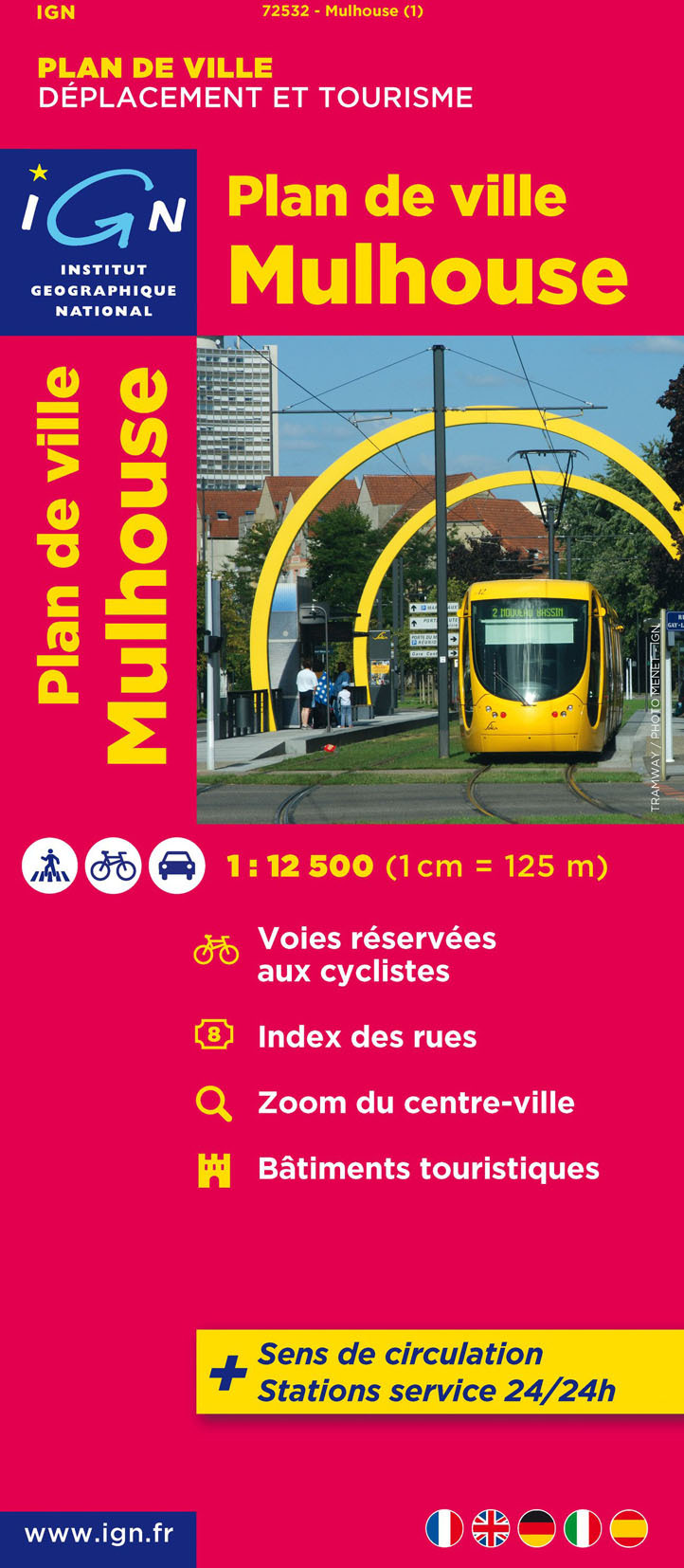 72532 Plan De Mulhouse  1/12.500