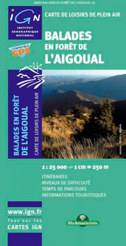 82094 Balades En Foret Du Mont Aigoual  1/15.000