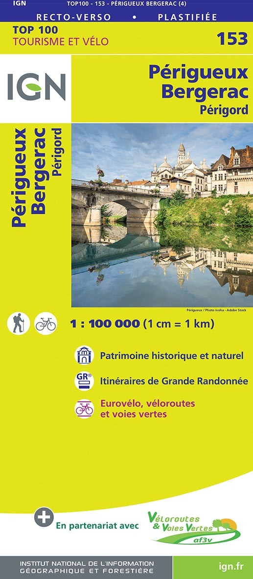 Top100153 Perigueux / Bergerac  1/100.000
