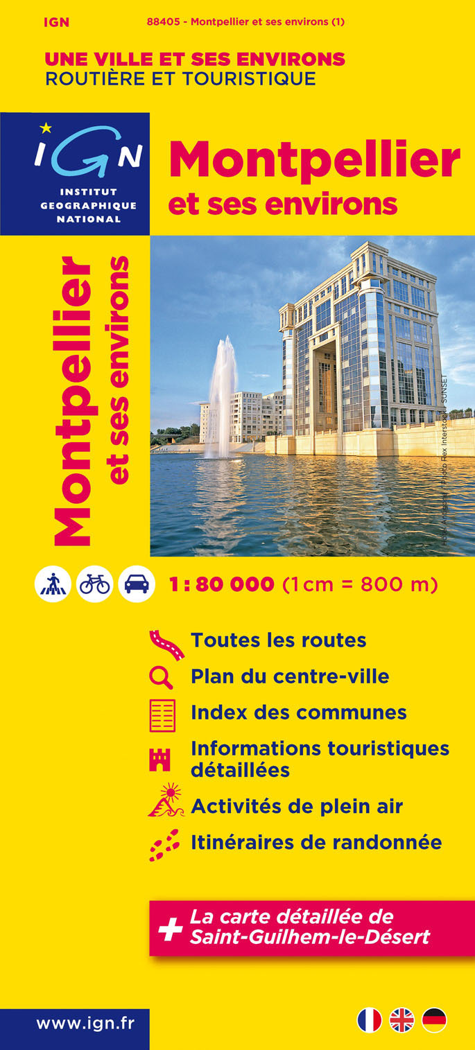 88405 Montpellier Et Ses Environs  1/80.000