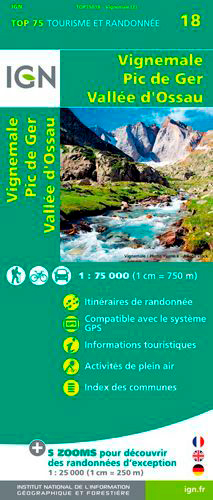 Top75018 Vignemale.Pic De Ger.Vallée D'Ossau 1/75.