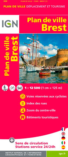 72505 Plan De Brest  1/12.500