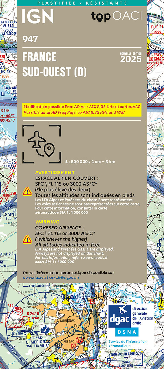 OACI947 - FRANCE SUD-OUEST PELLICULÉE 2025