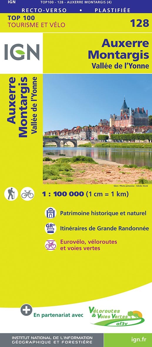 Top100128 Auxerre / Montargis  1/100.000