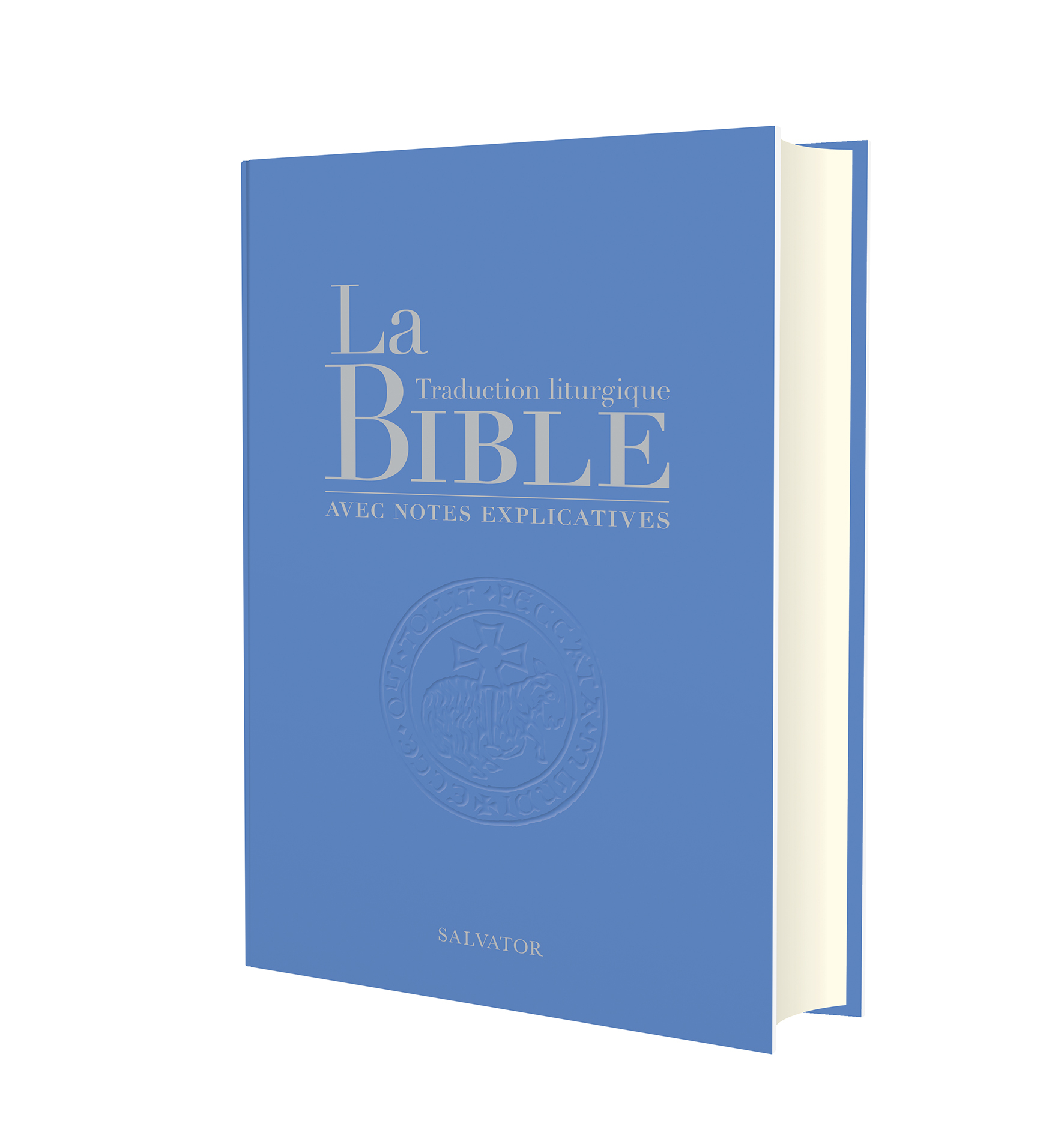 La Bible traduction liturgique avec notes explicatives (compacte - bleu clair)