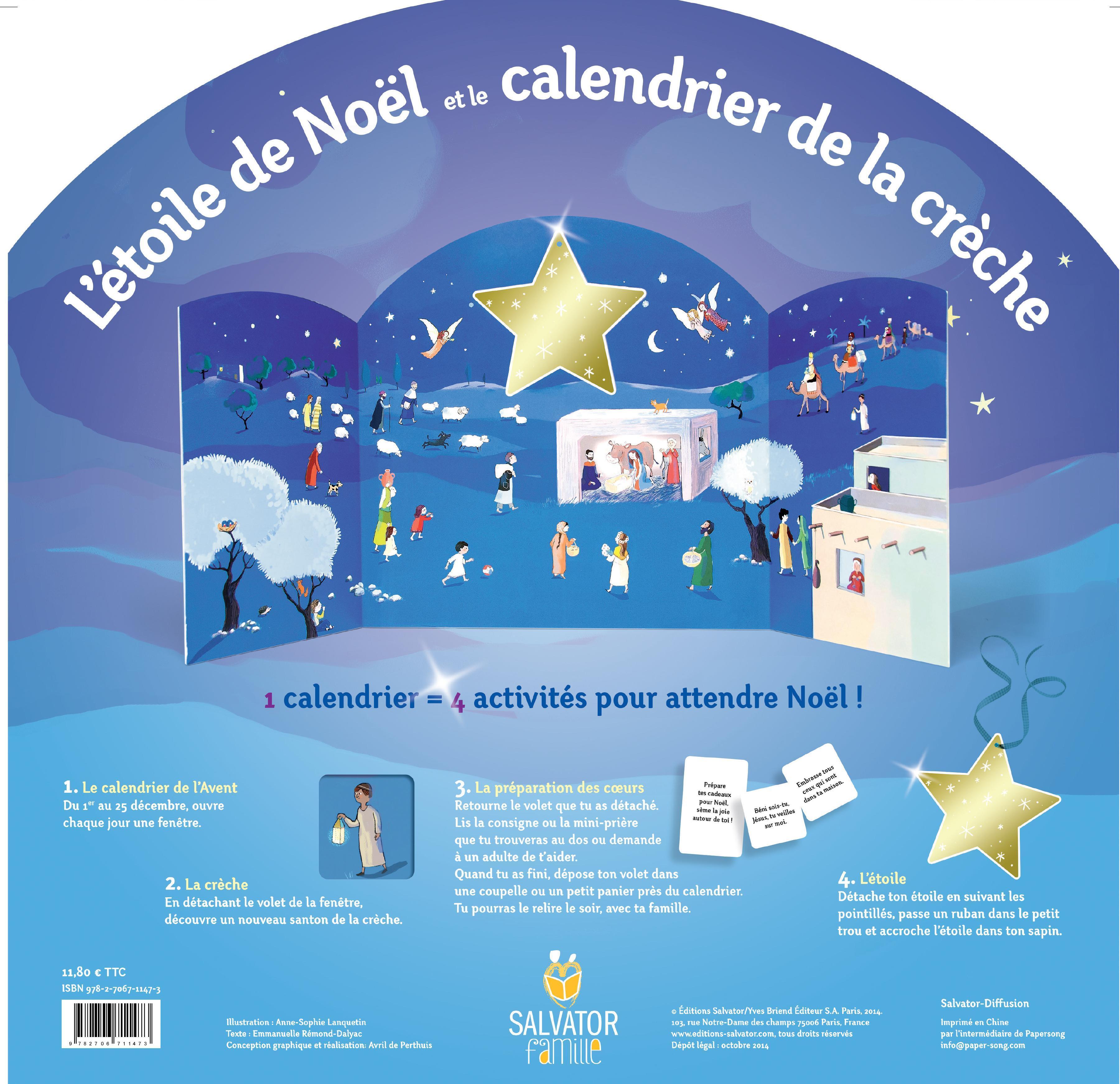 L'Etoile de Noël et le calendrier de la crèche