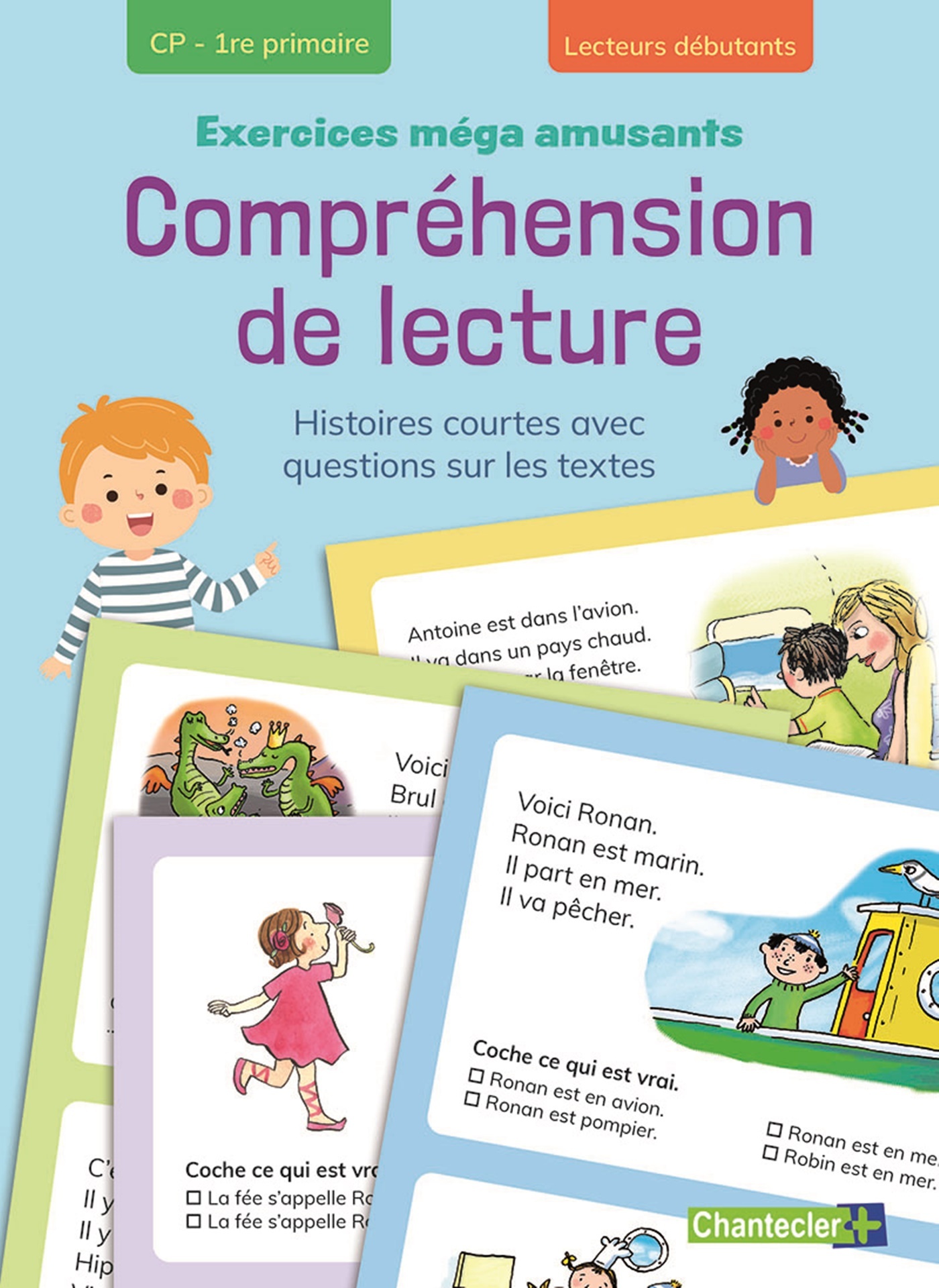 Compréhension de lecture - Exercices méga amusants (CP-1re primaire)