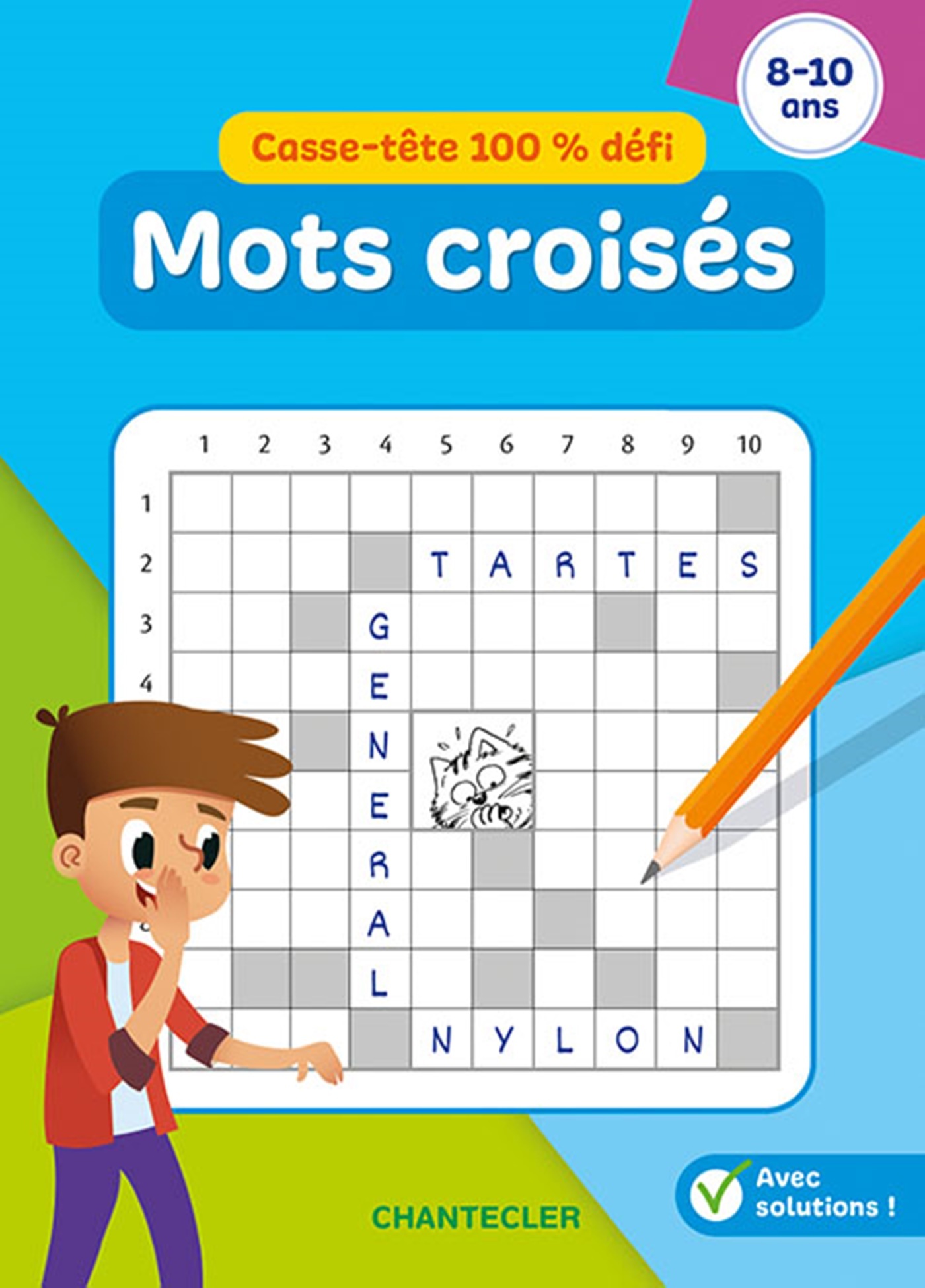Casse-tête 100% défi (8-10 a.) - Mots croisés
