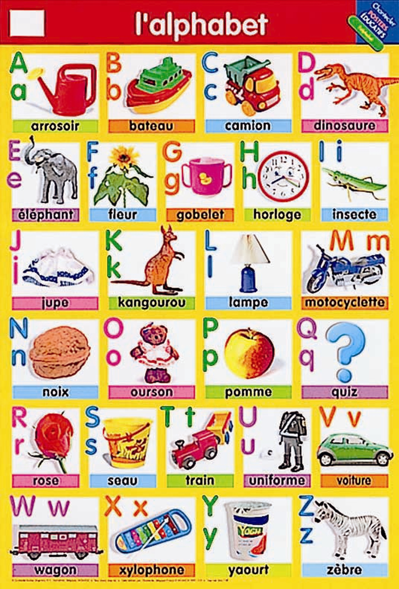 POSTER L'ALPHABET X 30 EX