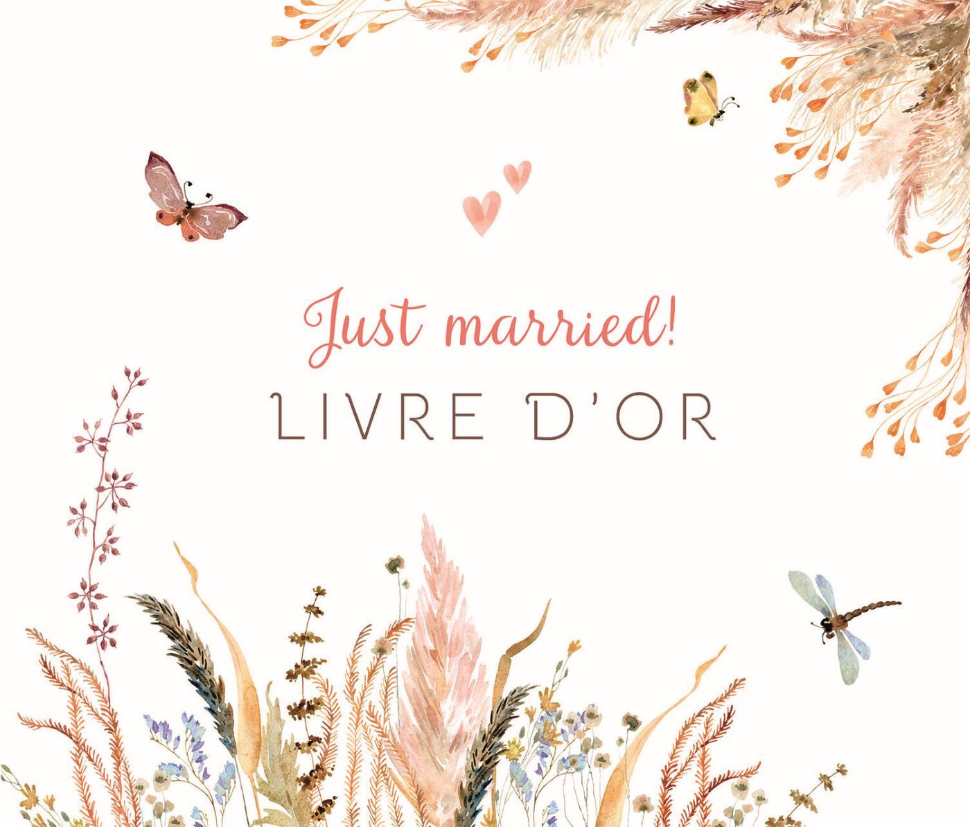 Just married ! Livre d'or  (style boho)