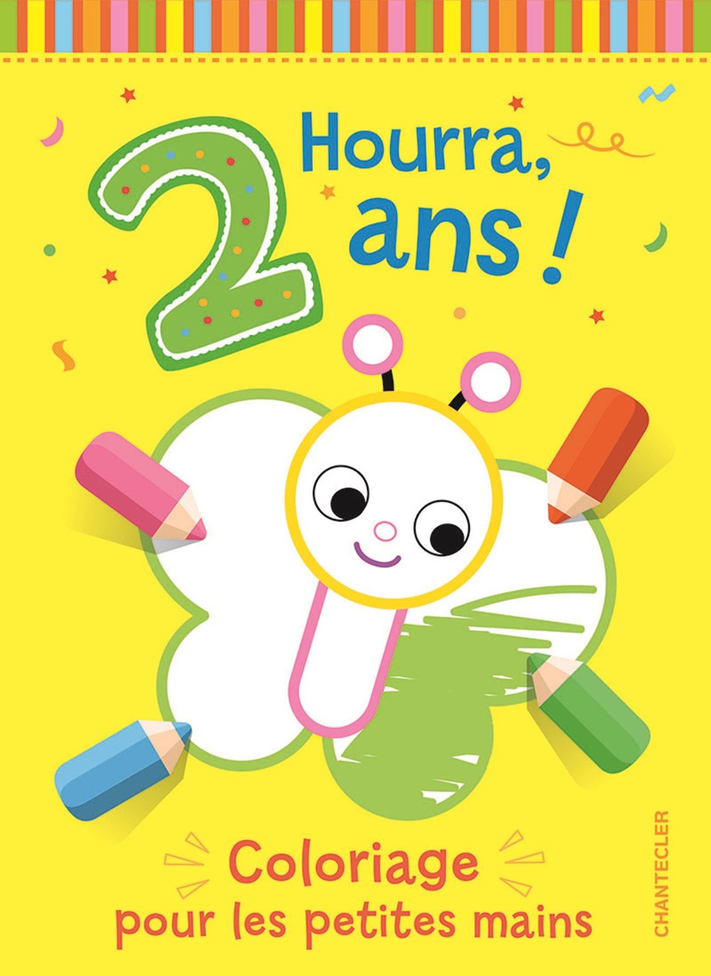 Hourra, 2 ans ! Coloriage pour les petites mains