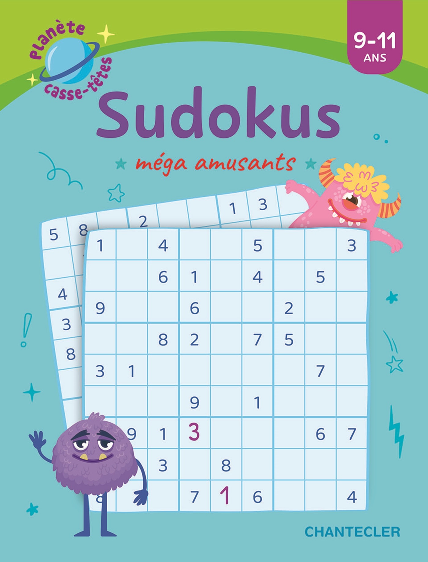 Planète casse-têtes : sudokus méga amusants