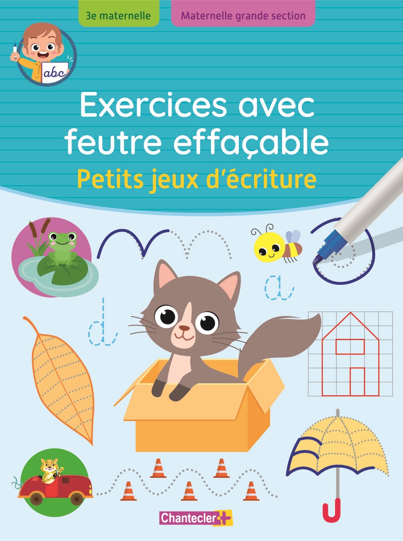 Exercices avec feutre effaçable - Petits jeux d'écriture