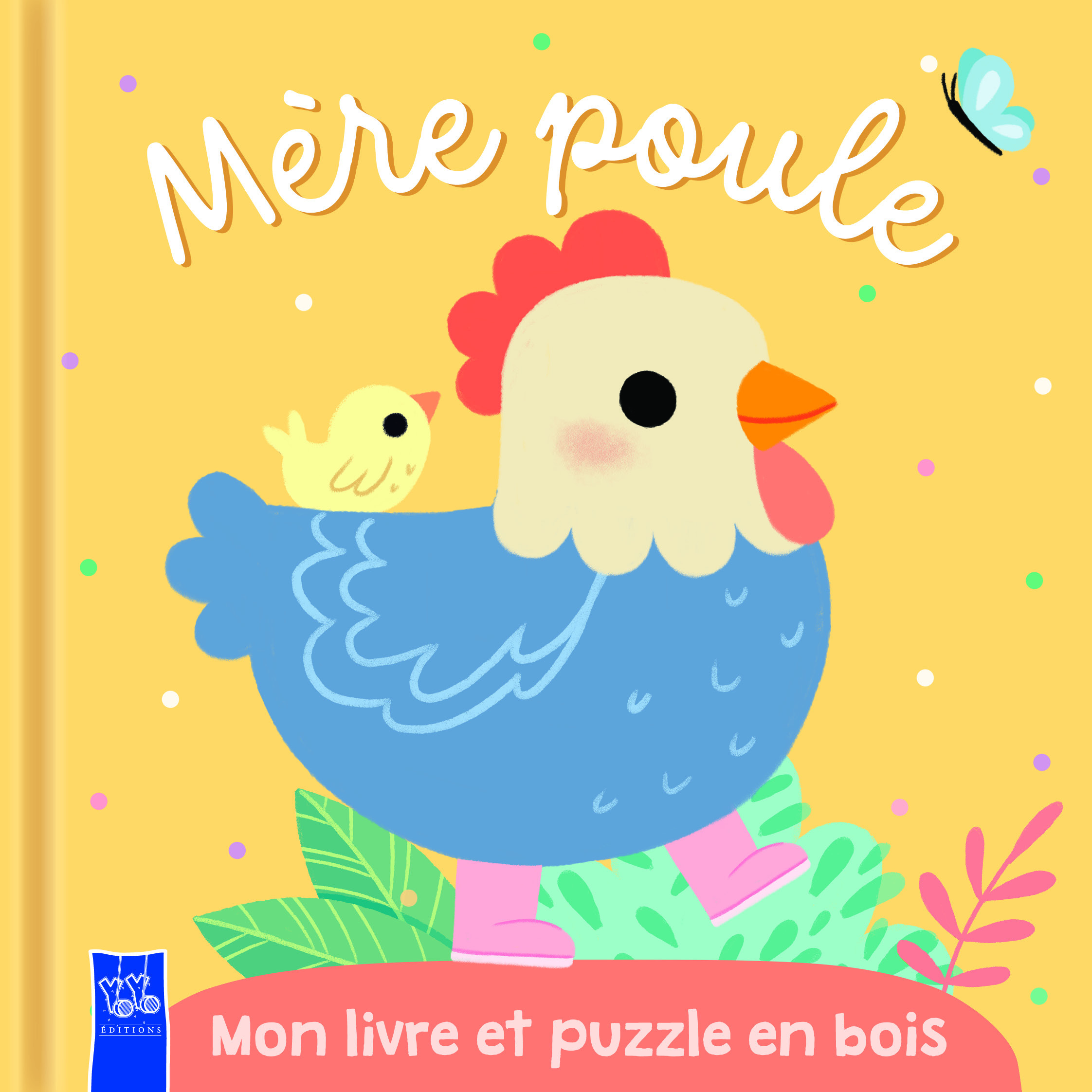 Mère Poule - Mon livre et puzzle en bois