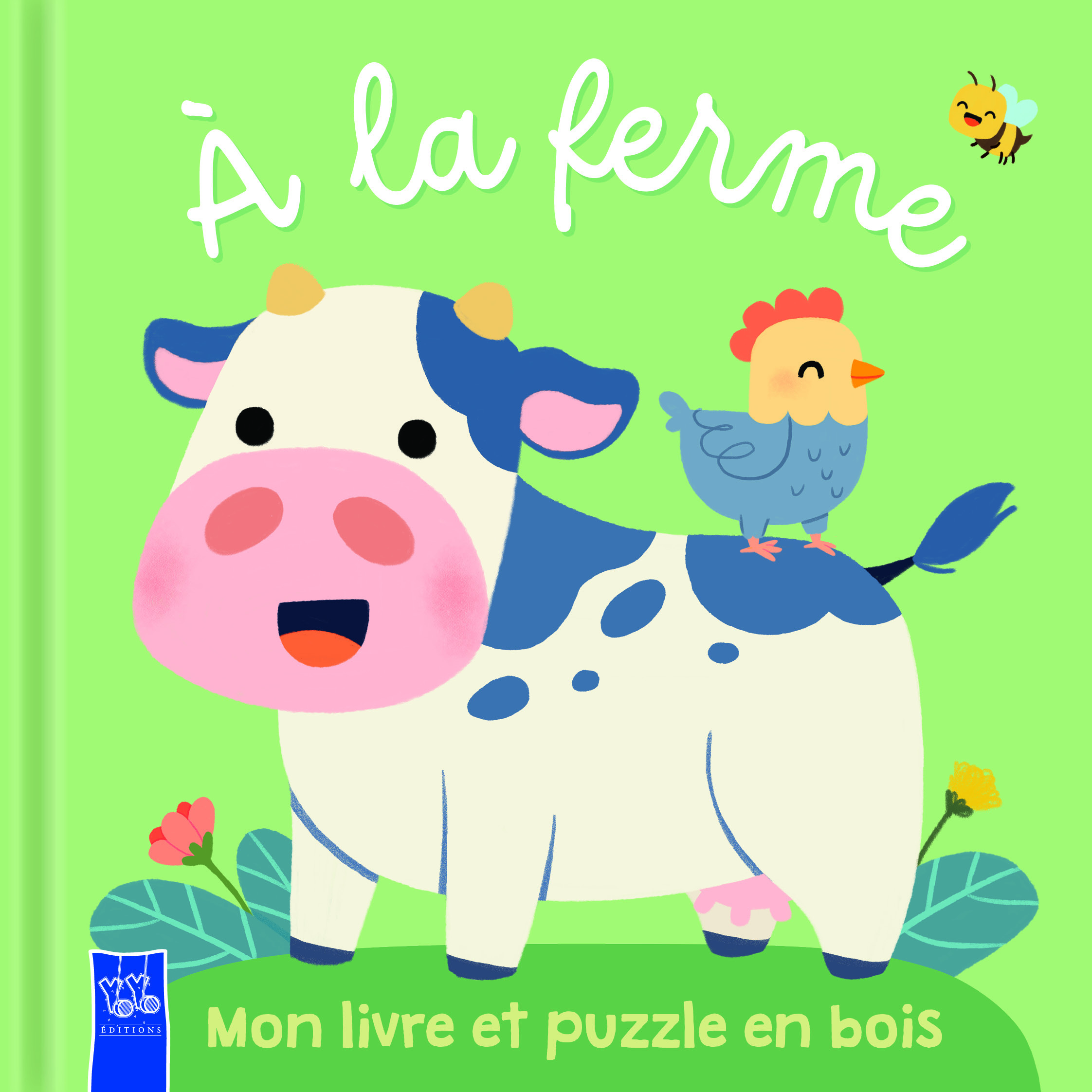 À la ferme - Mon livre et puzzle en bois