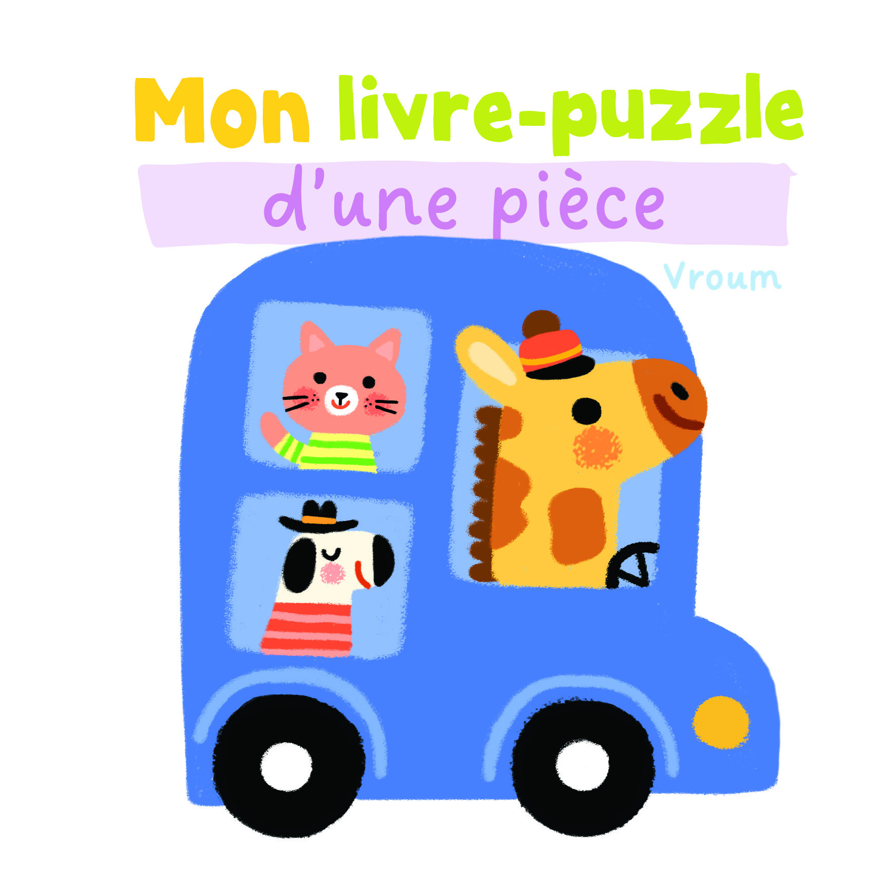 Vroum - Mon livre puzzle d'une pièce
