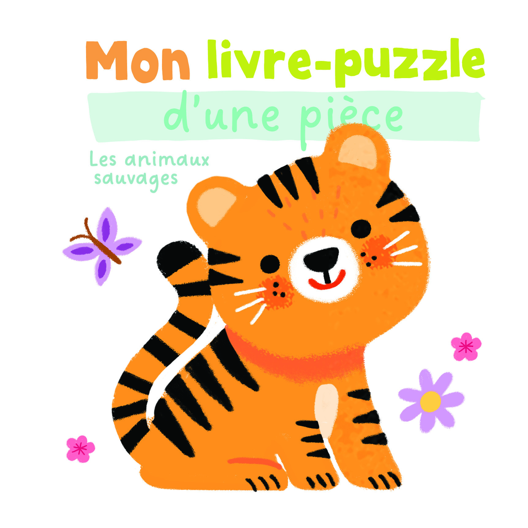 Les animaux sauvages - Mon livre puzzle d'une pièce
