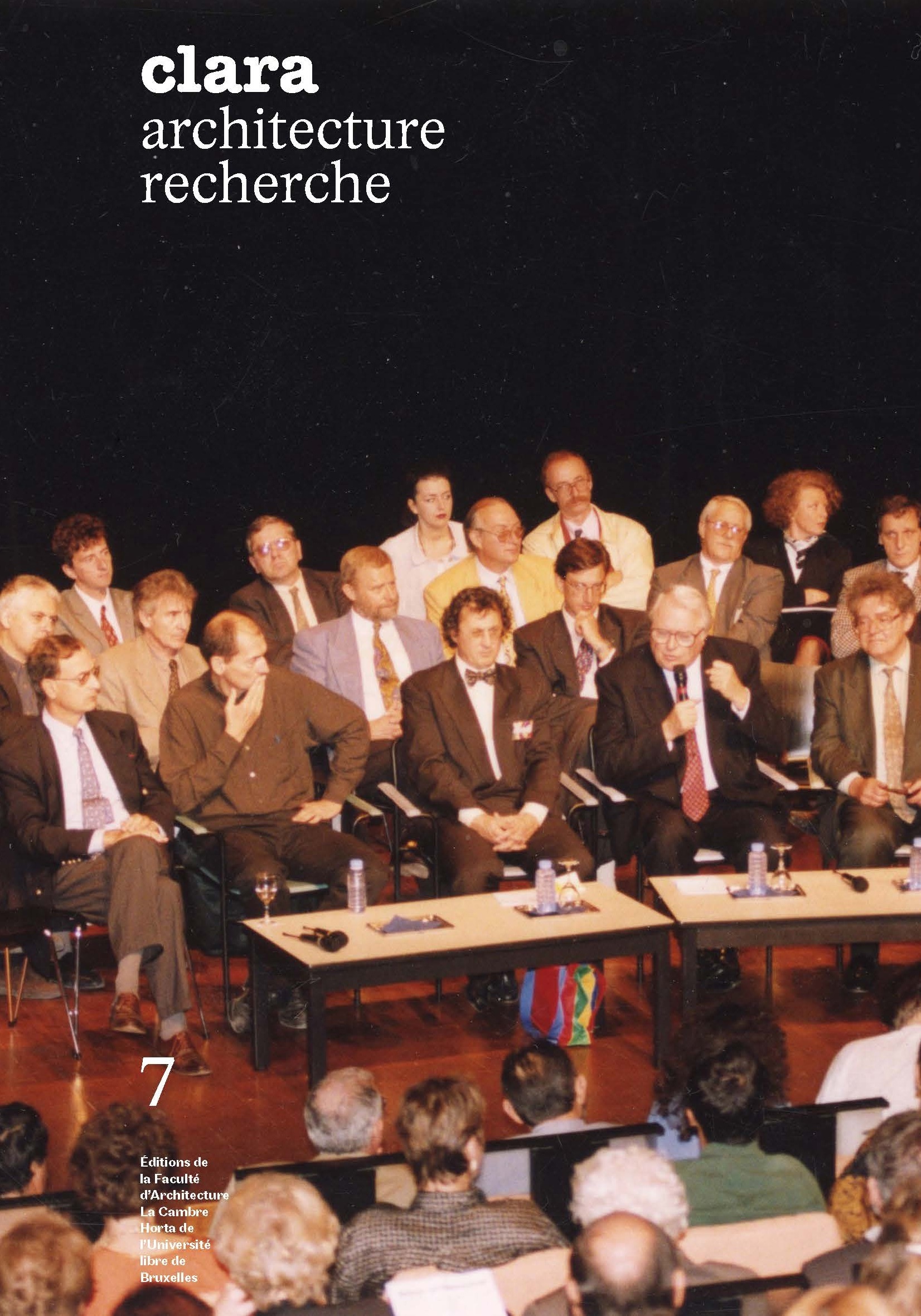 CLARA 07 : CRITIQUE ARCHITECTURALE ET DEBAT PUBLIC - ARCHITECTURAL CRITICISM AND PUBLIC DEBATE (ENG-