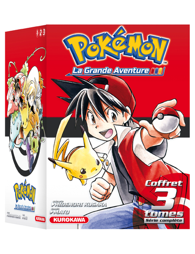 Coffret Pokémon La Grande Aventure (tomes 1-2-3 + Guide Pokémon)