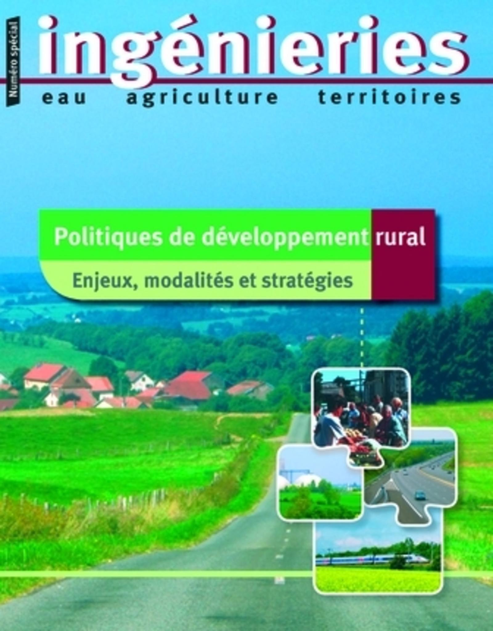 Politiques de développement rural. enjeux, modalités et stratégies