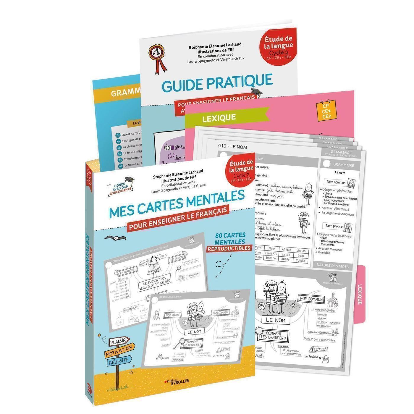 Mes cartes mentales pour enseigner le français - Cycle 2 : CP, CE1, CE2