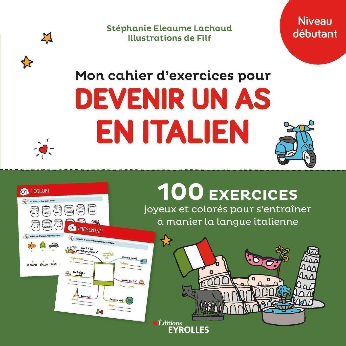 Mon cahier d'exercices pour devenir un as en italien
