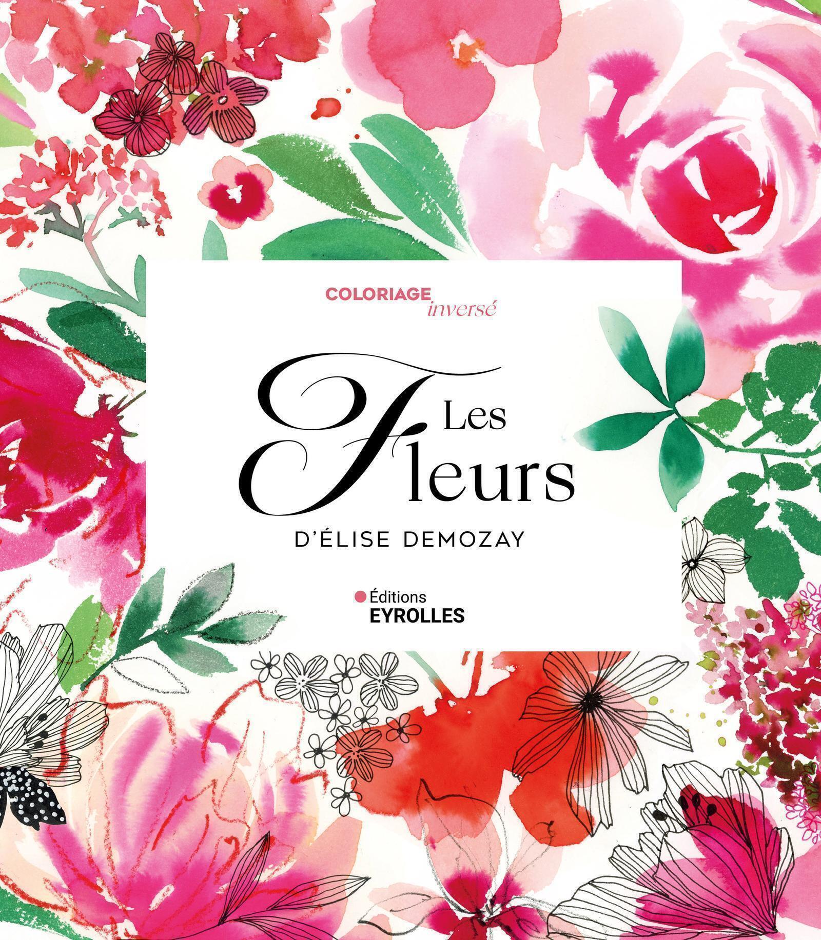 Coloriage inversé Les fleurs d'Elise Demozay
