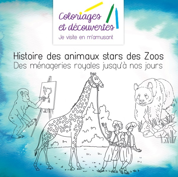 Coloriages - Histoire des animaux stars des Zoos - Des ménageries royales jusqu’à nos jours