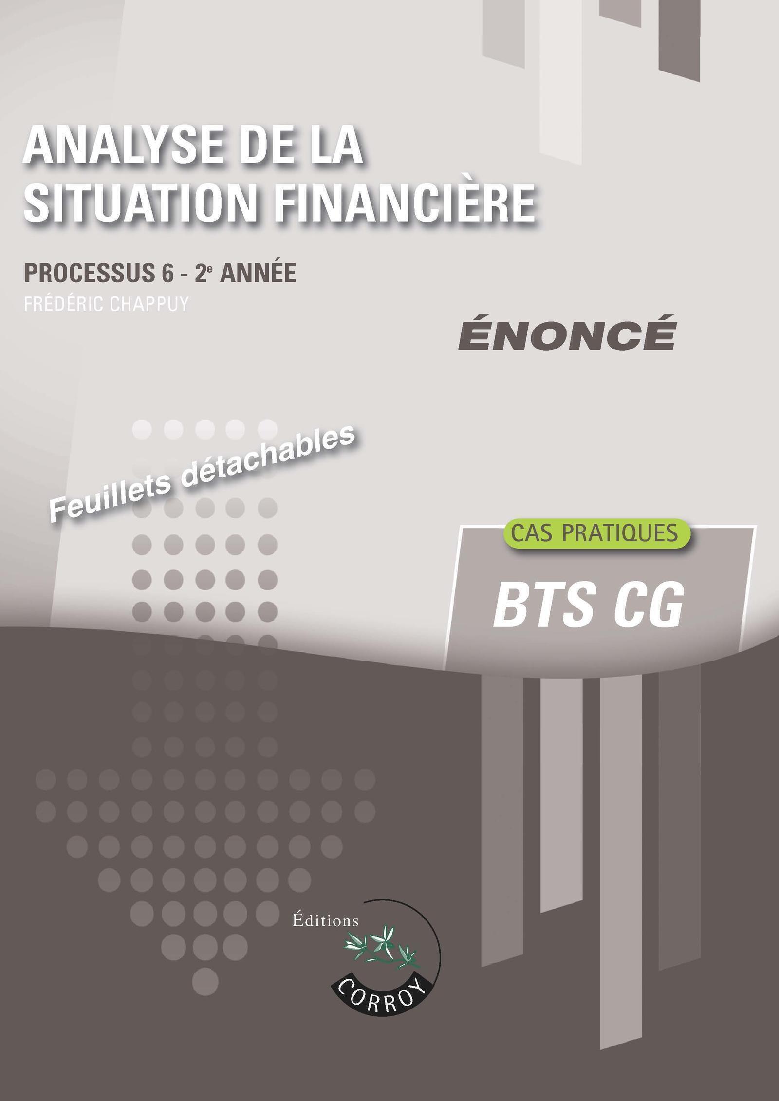 Analyse de la situation financière - Enoncé