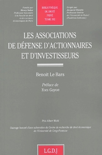 les associations de défense d'actionnaires  et d'investisseurs