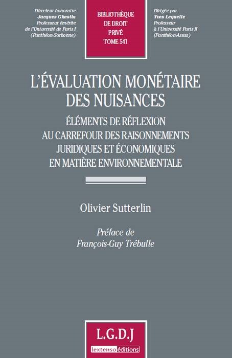l'évaluation monétaire des nuisances