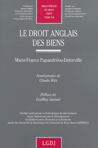 le droit anglais des biens