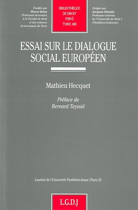 essai sur le dialogue social européen