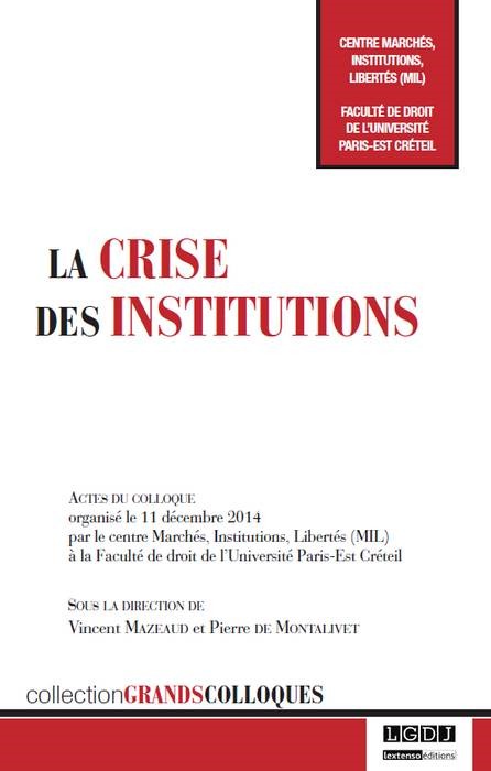 la crise des institutions