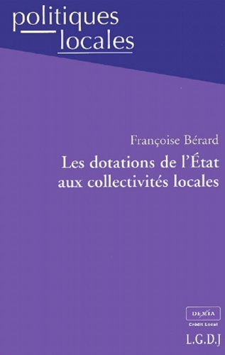 les dotations de l'etat aux collectivités locales