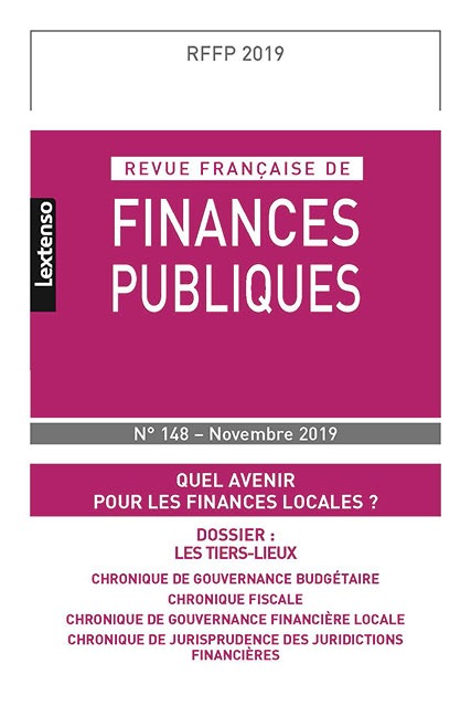 REVUE FRANÇAISE DE FINANCES PUBLIQUES N 148 - NOVEMBRE 2019