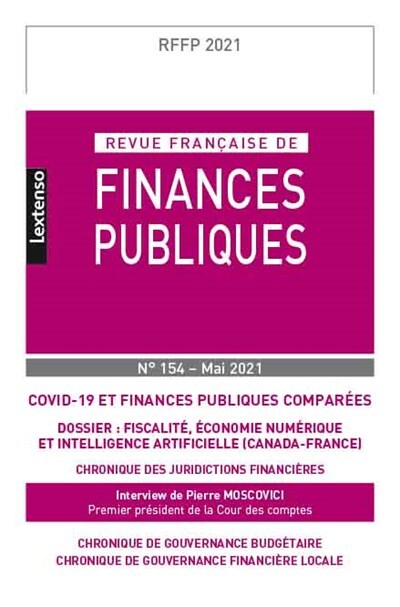 Revue Française de Finances Publiques N°154-Mai 2021