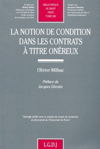 la notion de condition dans les contrats à titre onéreux