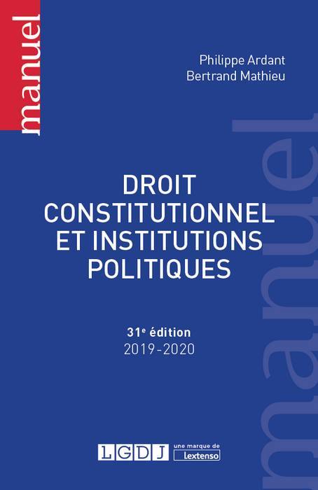 Droit constitutionnel et institutions politiques