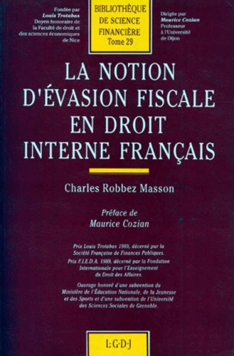 la notion d'évasion fiscale en droit interne français