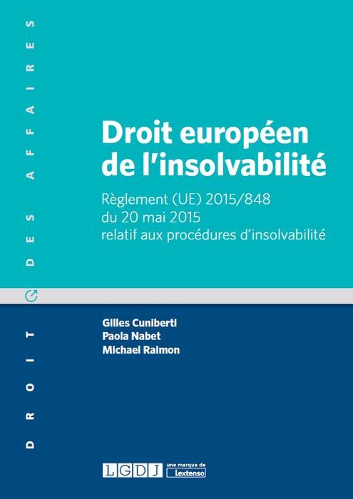 DROIT EUROPEEN DE L'INSOLVABILITE