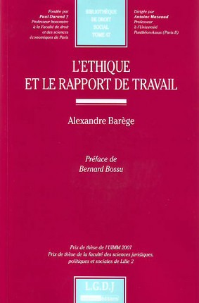 l'éthique et le rapport de travail