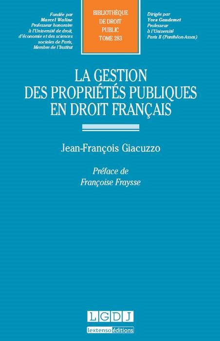 la gestion des propriétés publiques en droit français