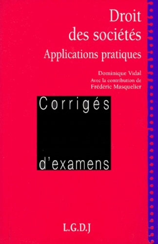 CAS PRATIQUE EN DROIT DES SOCIÉTÉS