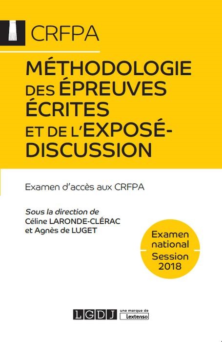 METHODOLOGIE DES EPREUVES ECRITES ET DE L EXPOSE-DISCUSSION 2EME ED