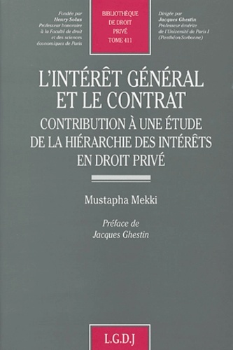 l'intérêt général et le contrat