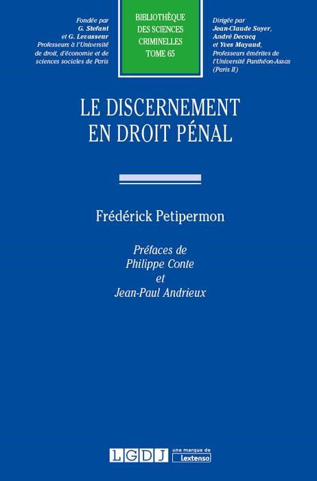 le discernement en droit pénal